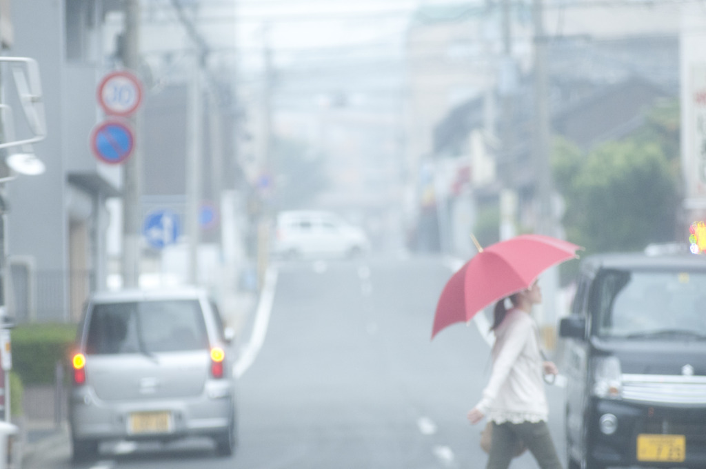 青のなかの赤