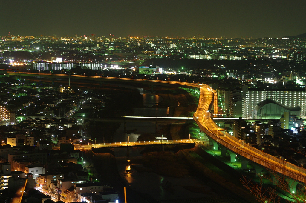 五月山からの夜景01