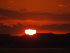 富津岬の夕陽