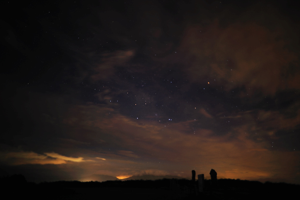 阿蘇　夜の星