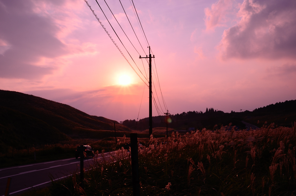 夕日