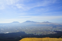 朝の阿蘇五岳