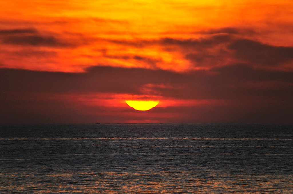 夕焼け・・・落日