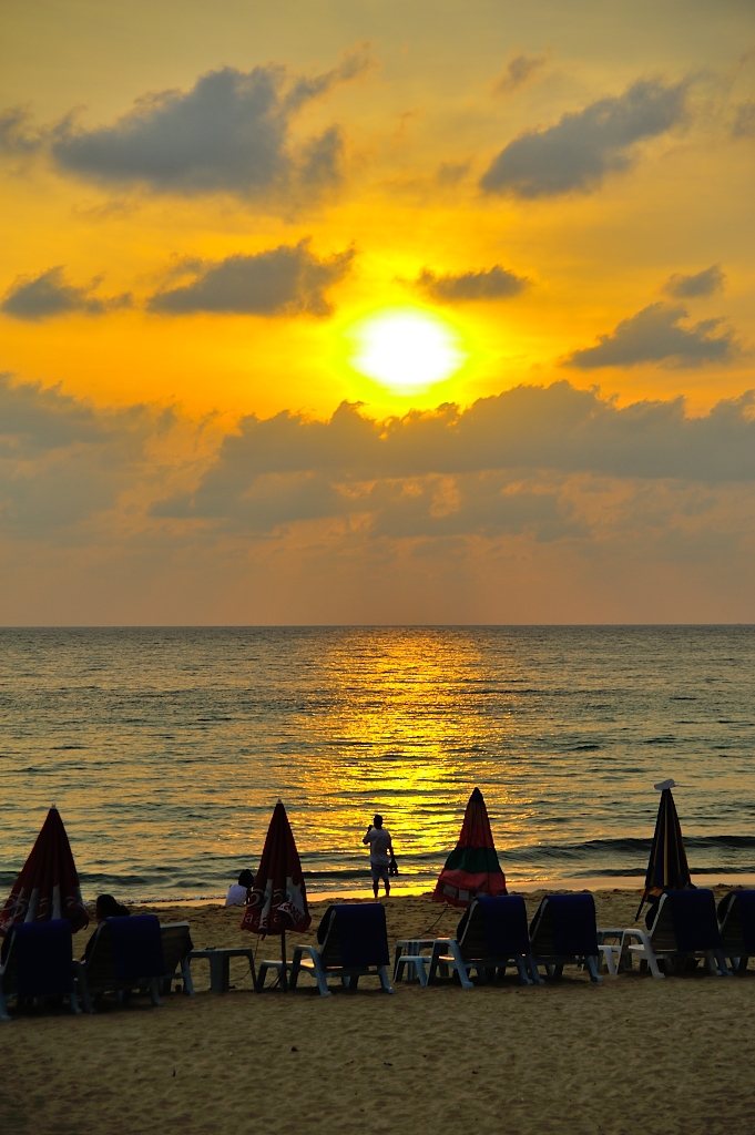 海に沈む太陽
