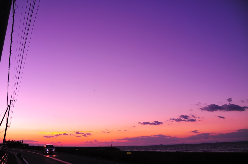 箕浦の夕日