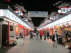 夜の仲見世通り