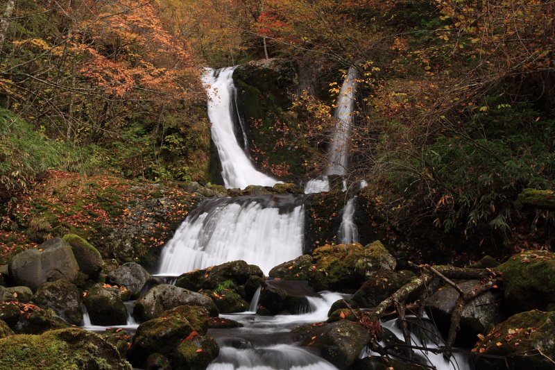 御岳山ろく・こもれびの滝