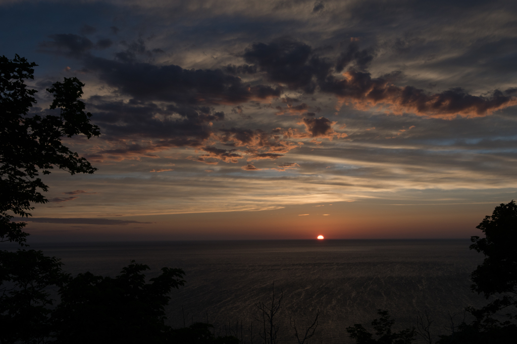 ウトロの夕日