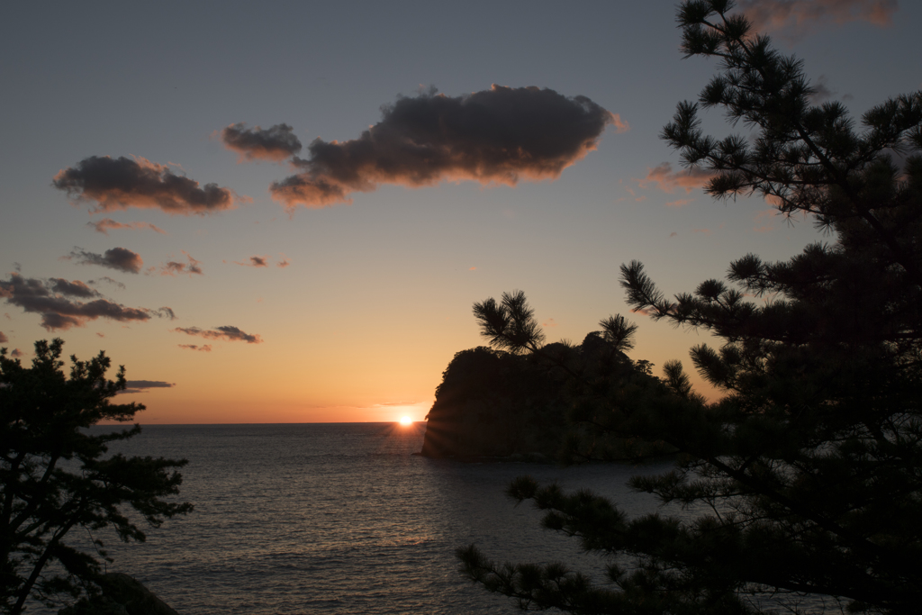 夕陽の見える宿