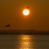 パンケ沼からの夕陽