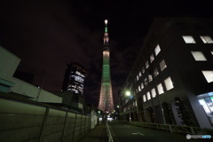 東京スカイツリー クリスマスライティング シャンパンツリー