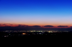 俵山の夕景