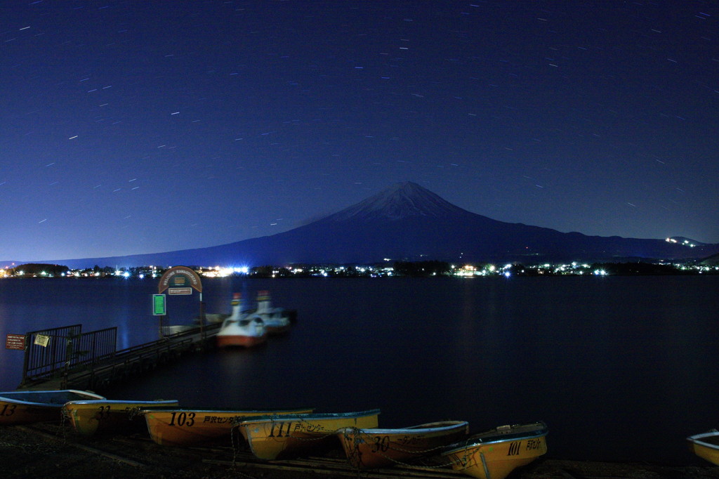 真夜中の富士