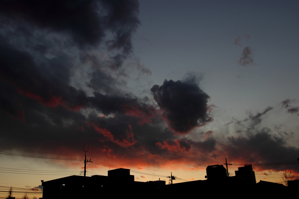 ある日の染まる雲