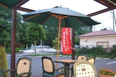 和菓子屋さんのオープンテラス