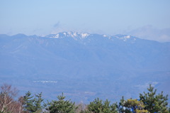 浅間山から見る白根山