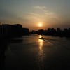 夕陽へ