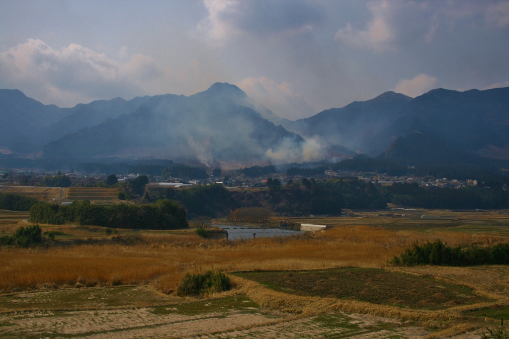 野焼き②