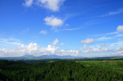 阿蘇五岳を望む