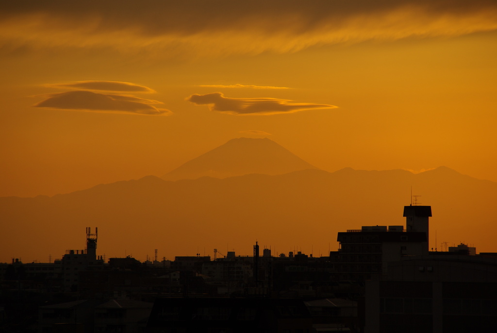 東京から見る富士山