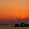宍道湖（しんじこ）の夕日