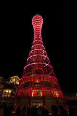 メリケンパークにて８（ポートタワー夜景）