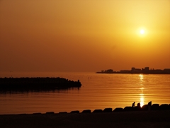 播磨灘３（夕日）