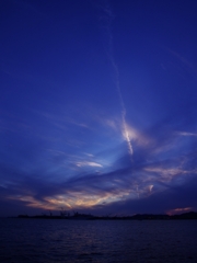 みなと神戸・今日の夕日１
