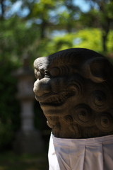 神社の狛犬（こまいぬ）