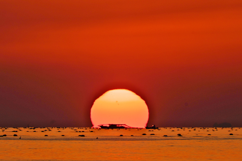 ２０２４年播磨灘の夕日４