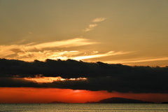 小豆島に陽が沈む３