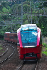 近鉄三本松駅にて（ひのとり）