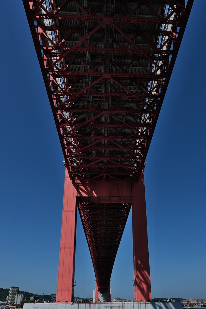 若戸大橋１（戸畑渡場より）
