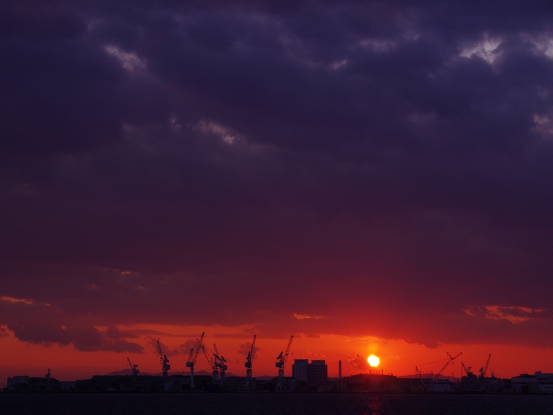 ２０１３年みなと神戸・今日の夕日９