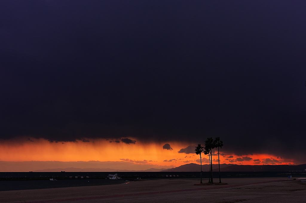 須磨海浜公園の夕景１