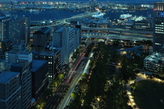 神戸市庁舎展望ロビーにて３（夜景）