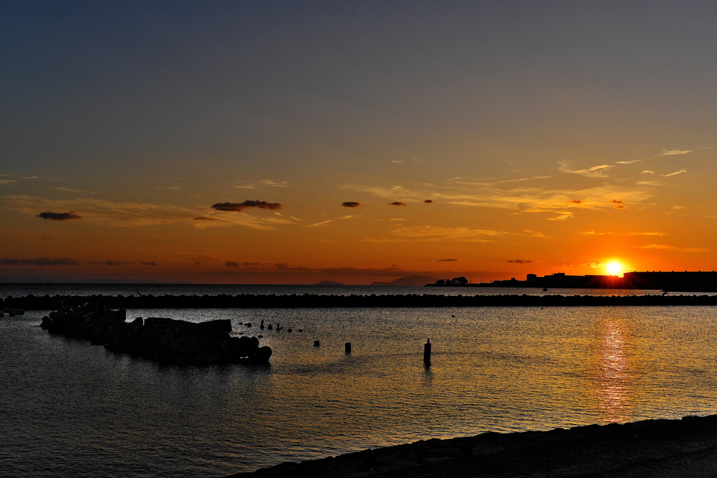 夕方散歩にて（夕焼け）２