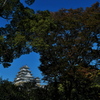 東御屋敷跡公園から望む姫路城