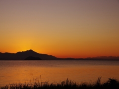 琵琶湖の夜明け２