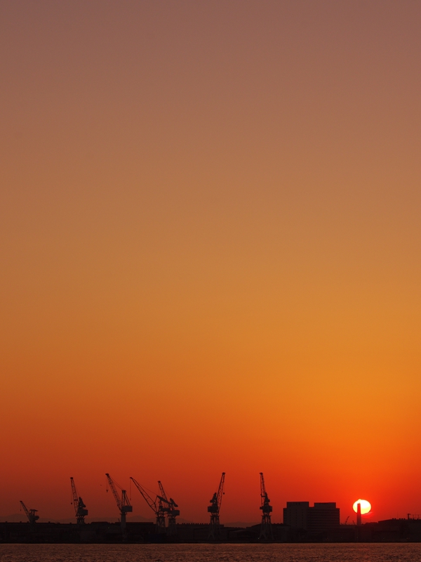 ２０１３年みなと神戸・今日の夕日７