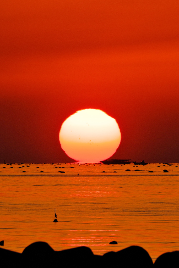 ２０２４年播磨灘の夕日３