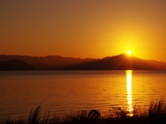 琵琶湖の夜明け３