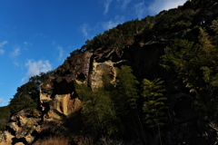 高池の虫喰岩１