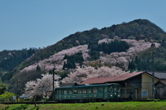 若桜（わかさ）鉄道因幡船岡駅