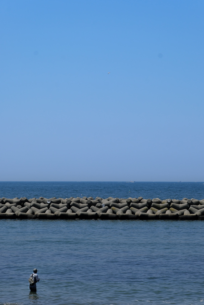 播磨灘の釣り人１