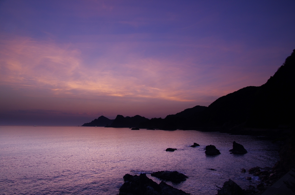 但馬海岸の夜明け１