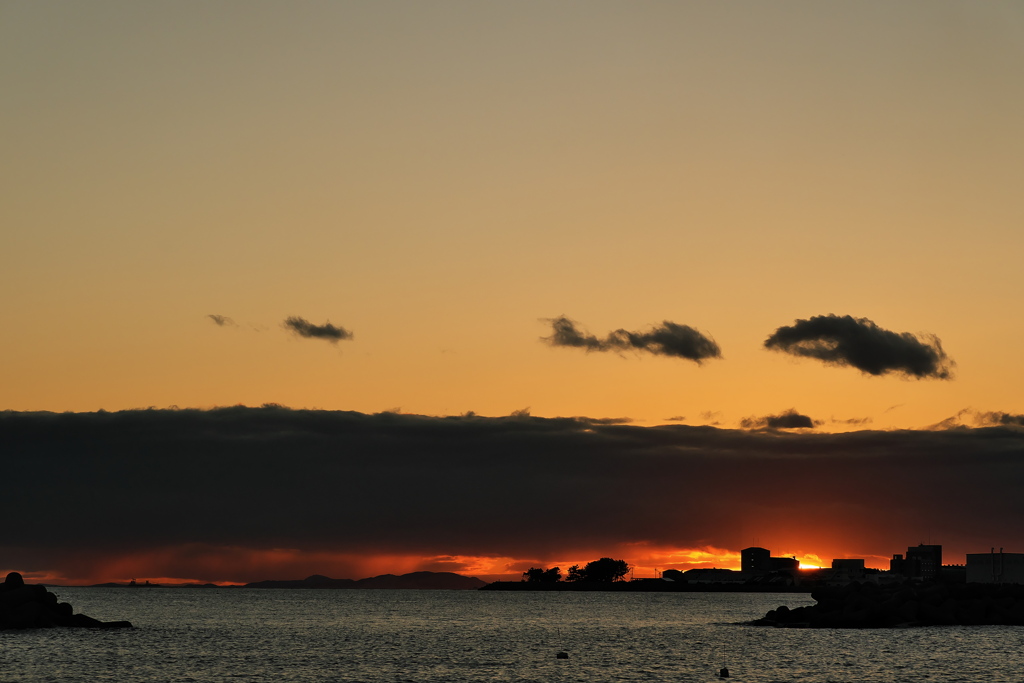 初秋の播磨灘の夕景７