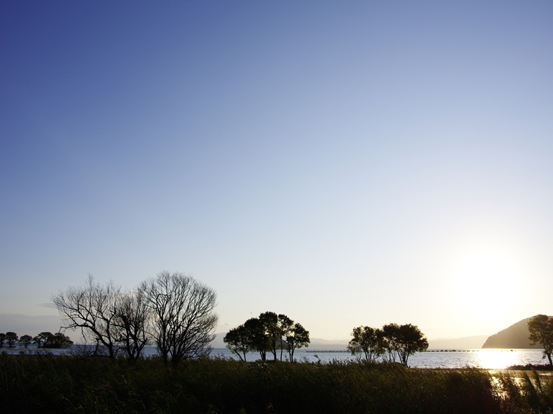 琵琶湖の夕景１