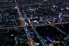 大阪のビル群３（夜景）