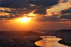 加古川の夕景１